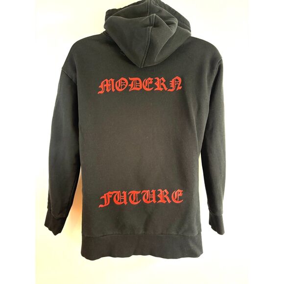 Gucci Angry Cat Compass Hoodie Embroidered Black Cotton Size Medium M - Picture 4 of 13